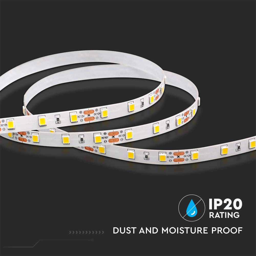 8W Taśma LED / Barwa:4000K / Zasilanie: 12V / IP20 / Rolka:5m