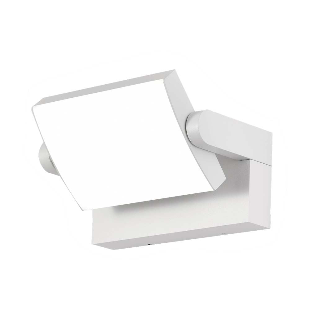 17W Lampa ścienna LED / Barwa:4000K / Obudowa: Biała / Kwadratowa