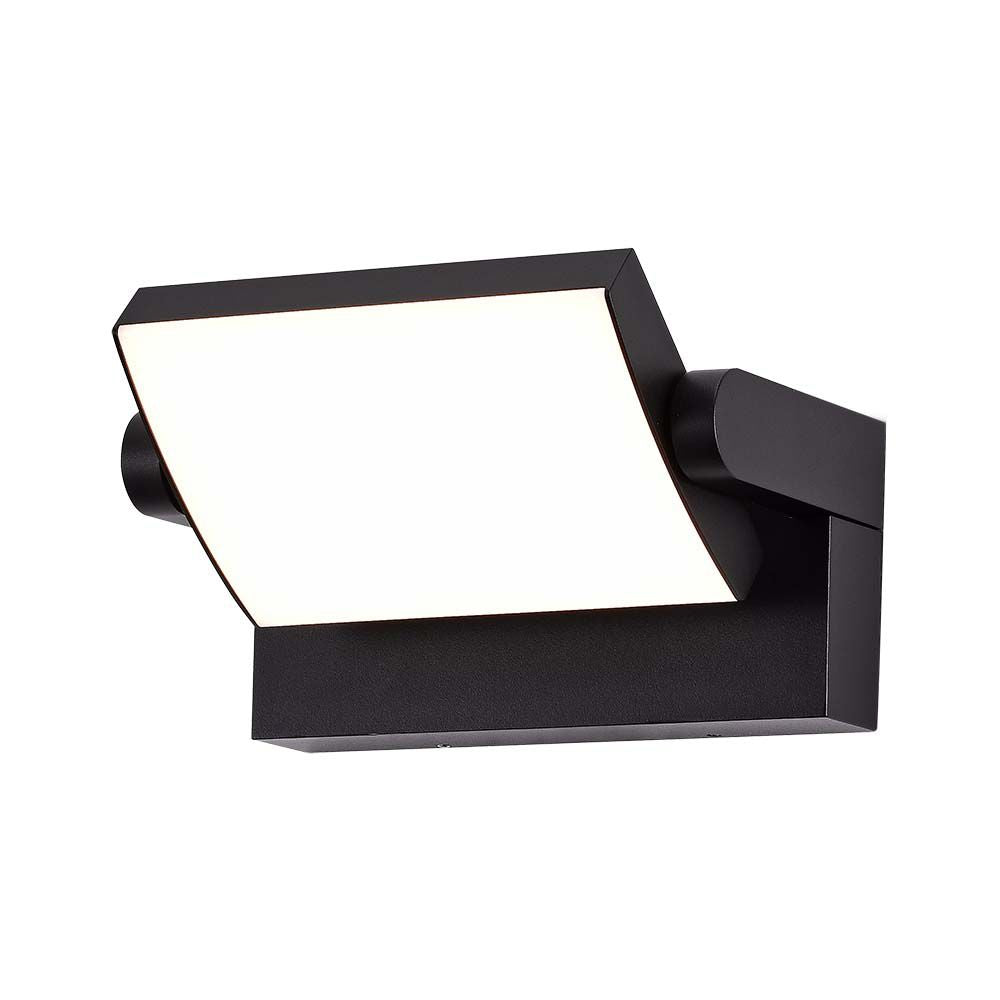 17W Lampa ścienna LED / Barwa:3000K / Obudowa: Czarna / Kwadratowa