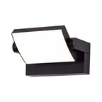 17W Lampa ścienna LED / Barwa:4000K / Obudowa: Czarna / Kwadratowa