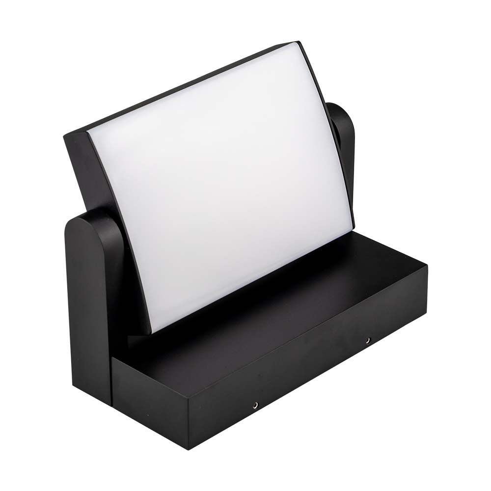 17W Lampa ścienna LED / Barwa:4000K / Obudowa: Czarna / Kwadratowa