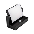 17W Lampa ścienna LED z czujnikiem ruchu / Barwa:4000K / Obudowa: Czarna / Kwadratowa