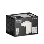 17W Lampa ścienna LED / Barwa:3000K / Obudowa: Biała / Kwadratowa