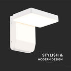 17W Lampa ścienna LED / Barwa:3000K / Obudowa: Biała / Kwadratowa