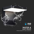 17W Lampa ścienna LED / Barwa:4000K / Obudowa: Czarna / Kwadratowa