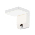 17W Lampa ścienna LED z czujnikiem ruchu / Barwa:4000K / Obudowa: Biała / Kwadratowa