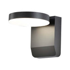 17W Lampa ścienna LED / Barwa:3000K / Obudowa: Czarna / Okrągła