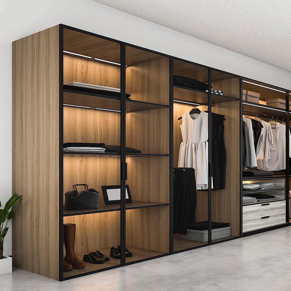 2W Oprawa pod szafkowa na baterie z czujnikiem ruchu 40cm / Barwa:3000K / IP20 / Obudowa: Czarna/ Ładowanie USB