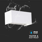 24W Lampa ścienna LED / Barwa:4000K / Obudowa: Biała / Kwadratowa