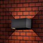 24W Lampa ścienna LED / Barwa:4000K / Obudowa: Czarna / Kwadratowa