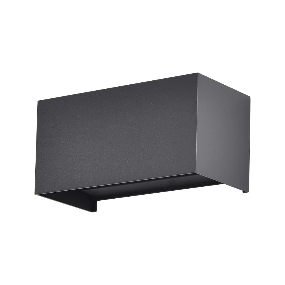 24W Lampa ścienna LED / Barwa:4000K / Obudowa: Czarna / Kwadratowa