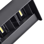 24W Lampa ścienna LED / Barwa:3000K / Obudowa: Czarna / Kwadratowa
