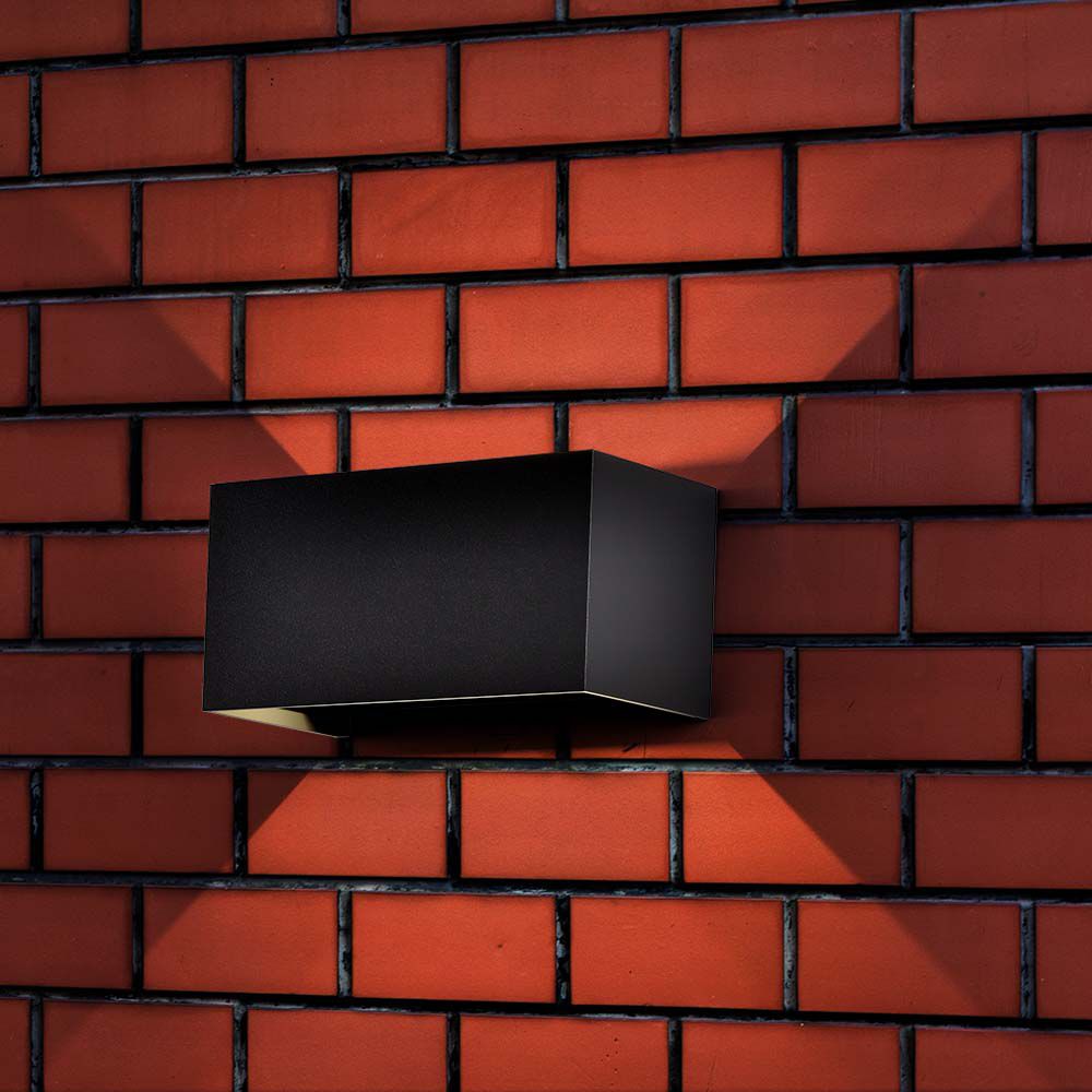 24W Lampa ścienna LED / Barwa:3000K / Obudowa: Szara / Kwadratowa