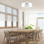 plafon Arden white, cylinder shade white 3xE27