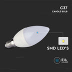 2.9W C35 Żarówka LED / Barwa:3000K / Trzonek:E14