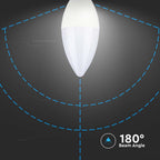 2.9W C35 Żarówka LED / Barwa:6500K / Trzonek:E14