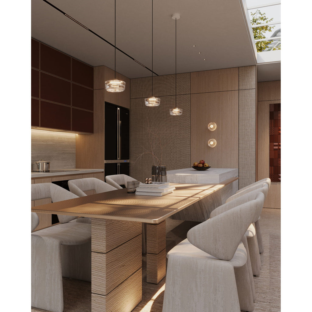 Maxlight Lampa wisząca Lipari I - Aluminium + akryl - Biały + złoty szczotkowany P0542