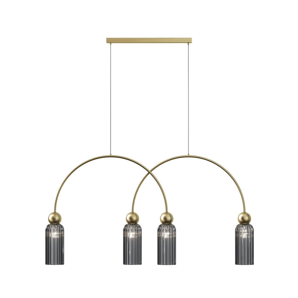 Maytoni Lampa wisząca Antic - Metal - Złoty MOD302PL-04GR