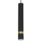 żyrandol Reno black/gold 3xGU10