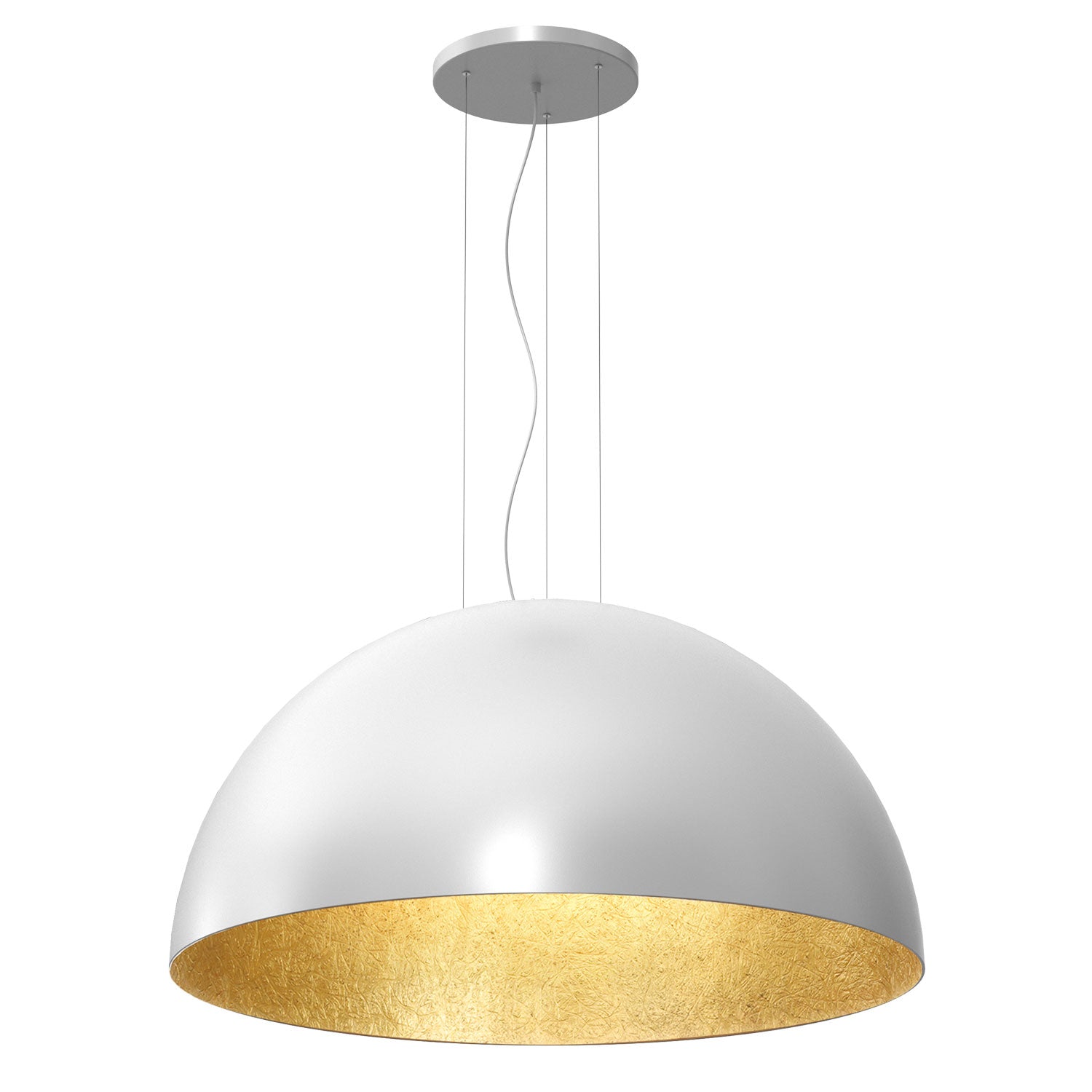 żyrandol Compo 1/2 bool ( dia 1000) white/gold 1xE27