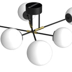 plafon Glame black/gold 6xE27