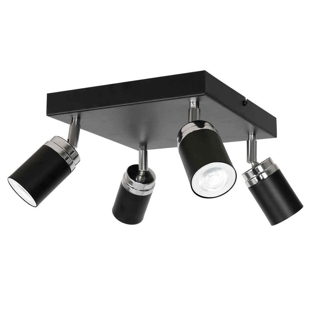 spot Reno black/chrome 4xGU10