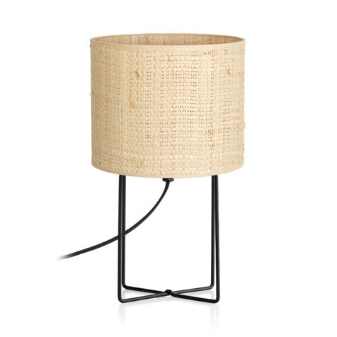 lampka gab. Rattan black, shade dia 180, h 150, 1xE27