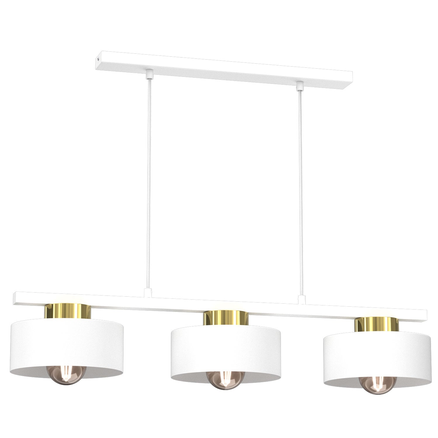 żyrandol Marti white/gold 3xE27