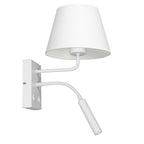 kinkiet Arden G9+E27 white, cone shade dia 130/200, h 150 white 1xE27+1xG9