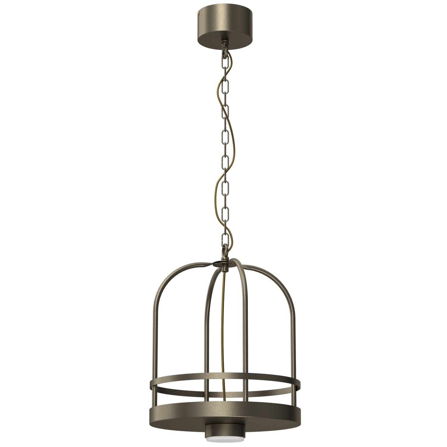 żyrandol Zona round dia 300 titanium-bronze 1xGX53