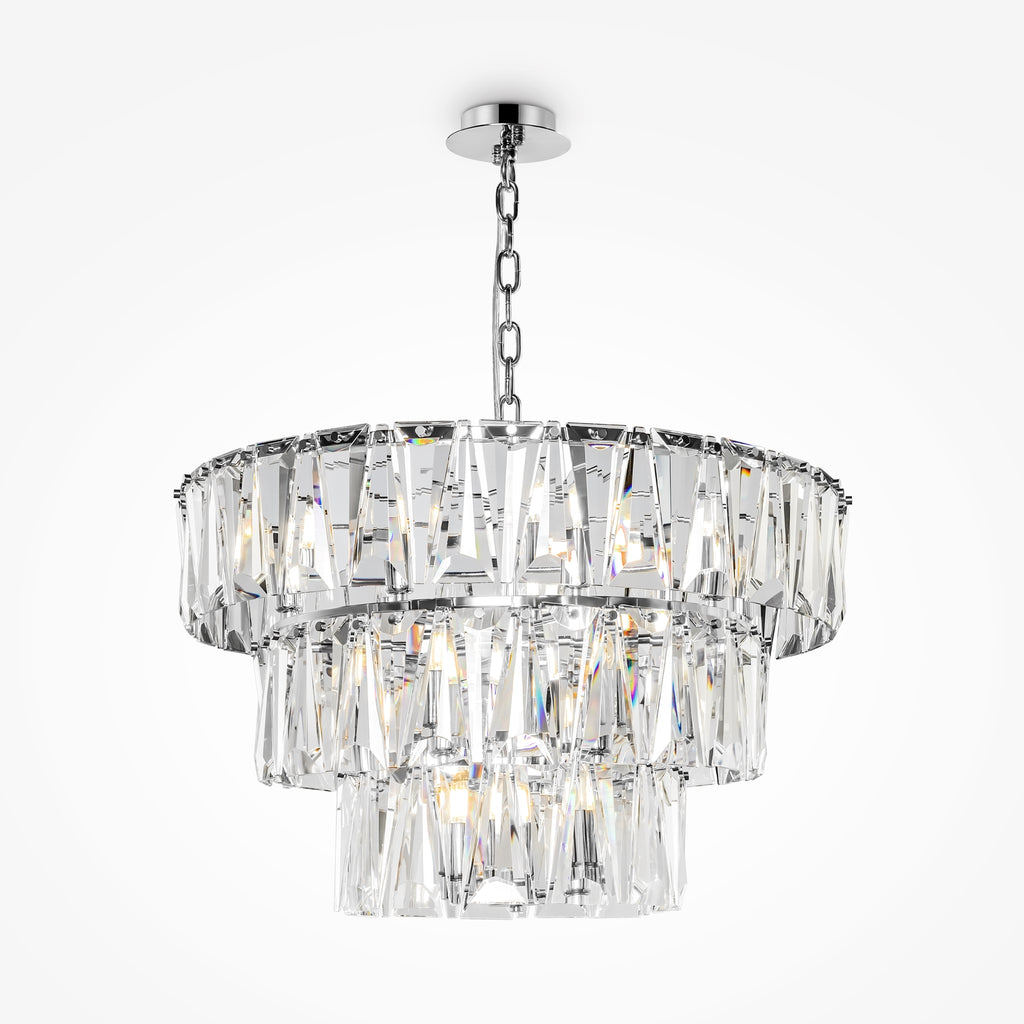 Maytoni Lampa wisząca Puntes - Metal - Chrom MOD043PL-18CH