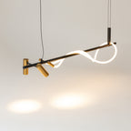 Maytoni Lampa wisząca Tau - Aluminium - Czarny MOD166PL-L30GB3K