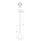 żyrandol Muza white/gold 1xE27