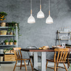 żyrandol listwa Noak white/natural wood 3xE27