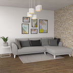 żyrandol talerz dia 440, Loft shade white, cylinder shade dia 180, h 150 white/gold 5xE27