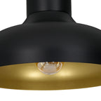 plafon Basca black/gold 1xE27