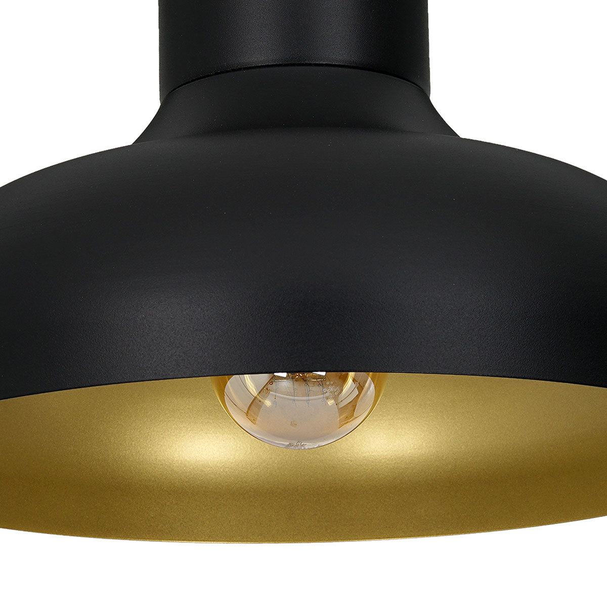 plafon Basca black/gold 1xE27