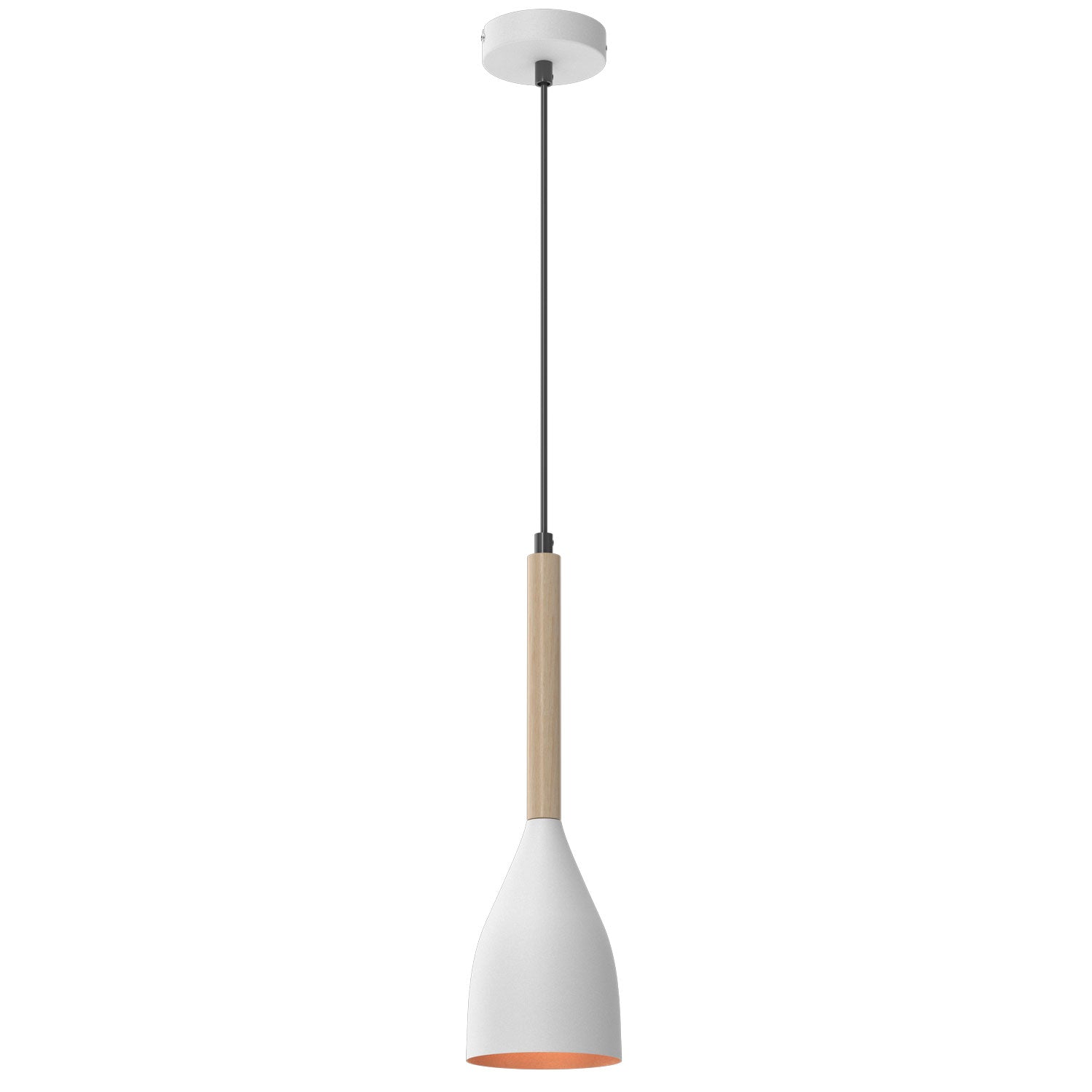 żyrandol Muza white/gold 1xE27