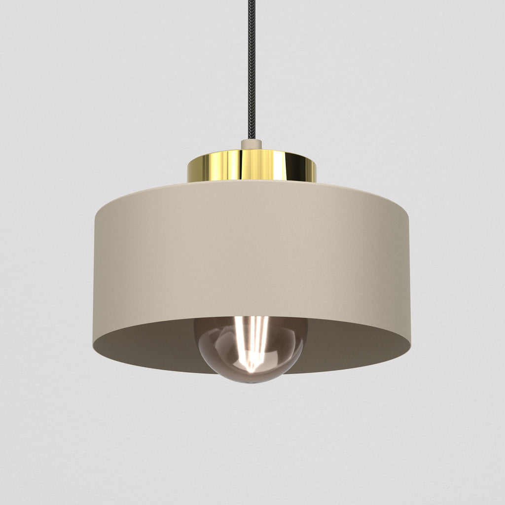 żyrandol Marti beige/gold 1xE27