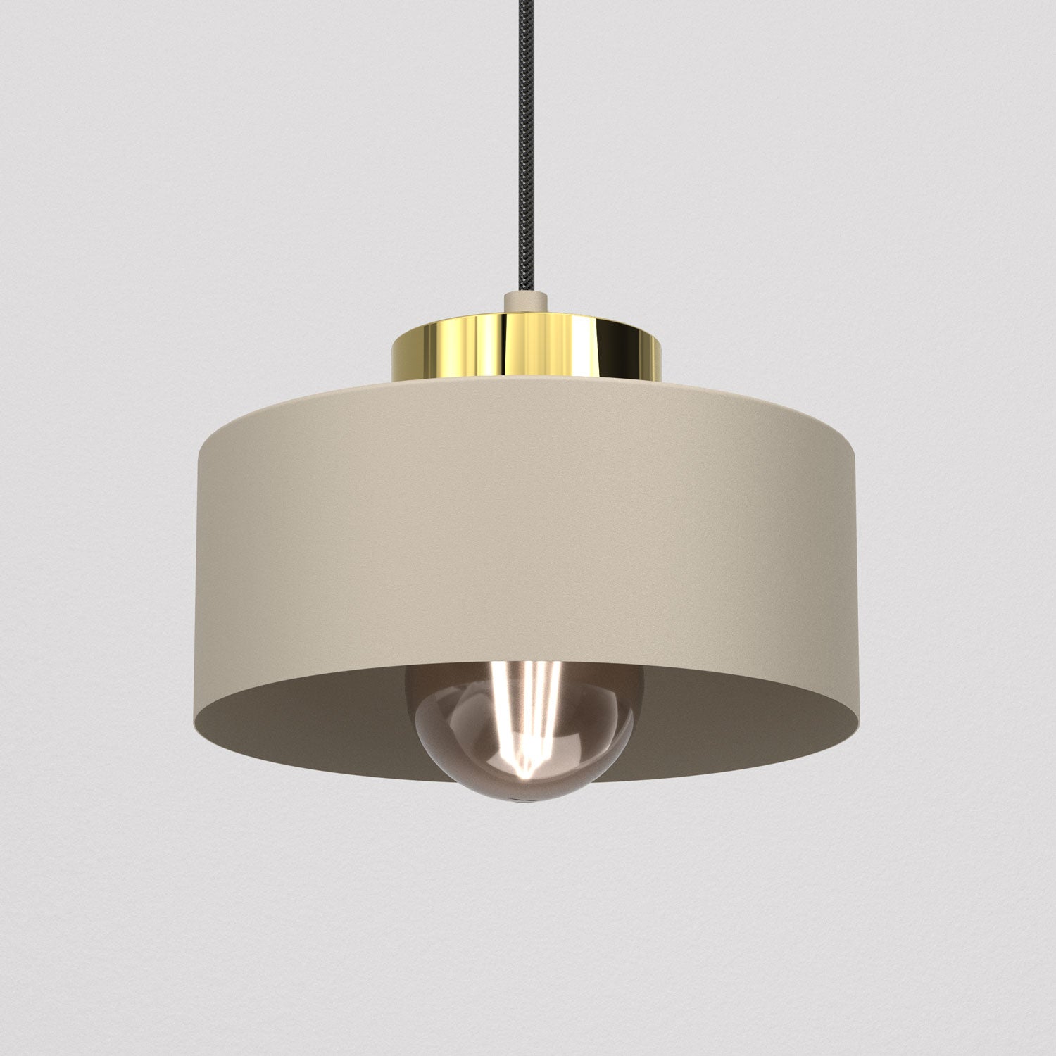 żyrandol Marti beige/gold 1xE27