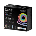 36W NEON FLEX / Barwa:RGB / Zasilanie: 230V / Sterowanie: WiFi+Pilot / Kompatybilny z Amazon Alexa i Google Home / Rolka:5m