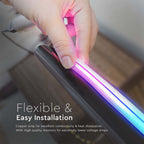 36W NEON FLEX / Barwa:RGB / Zasilanie: 230V / Sterowanie: WiFi+Pilot / Kompatybilny z Amazon Alexa i Google Home / Rolka:5m
