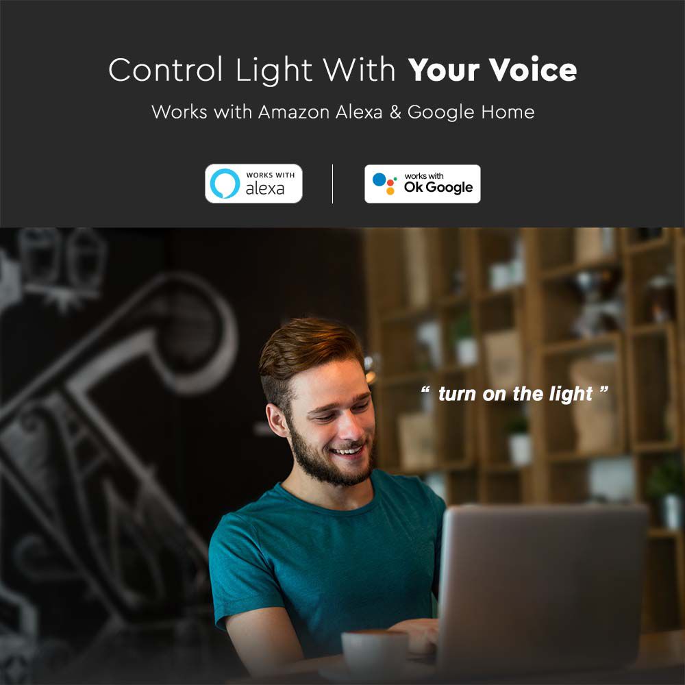 36W NEON FLEX / Barwa:RGB / Zasilanie: 230V / Sterowanie: WiFi+Pilot / Kompatybilny z Amazon Alexa i Google Home / Rolka:5m