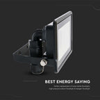 10W Naświetlacz LED SMD z mufą kablową / Sterowanie: WiFi / Kompatybilny z Amazon Alexa i Google Home / Barwa:RGB+3000K-6500K / Obudowa: Czarna