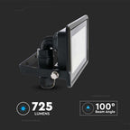 10W Naświetlacz LED SMD z mufą kablową / Sterowanie: WiFi / Kompatybilny z Amazon Alexa i Google Home / Barwa:RGB+3000K-6500K / Obudowa: Czarna