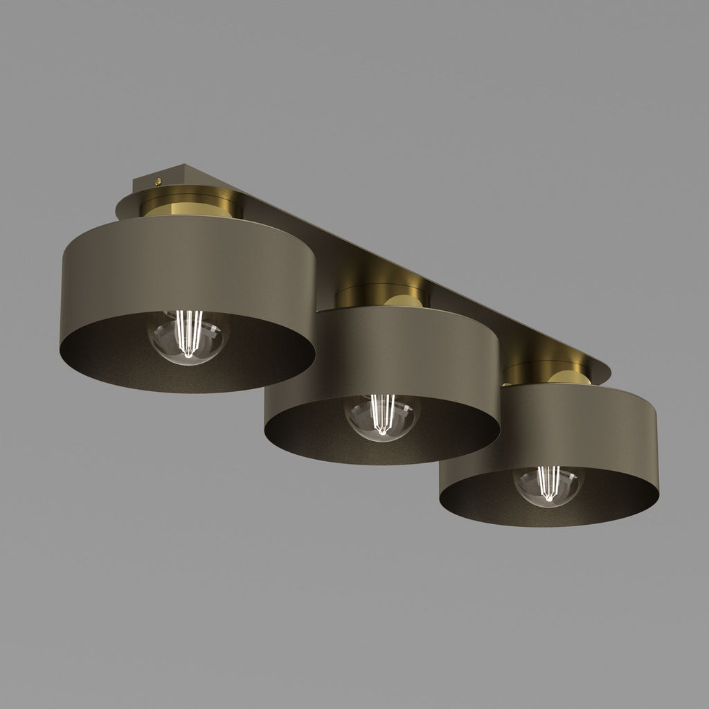 plafon Marti titanium-bronze/gold 3xE27
