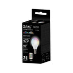 4.8W P45 Żarówka LED sterowana pilotem / Barwa:RGB+3000K / Ściemniana / Trzonek:E14