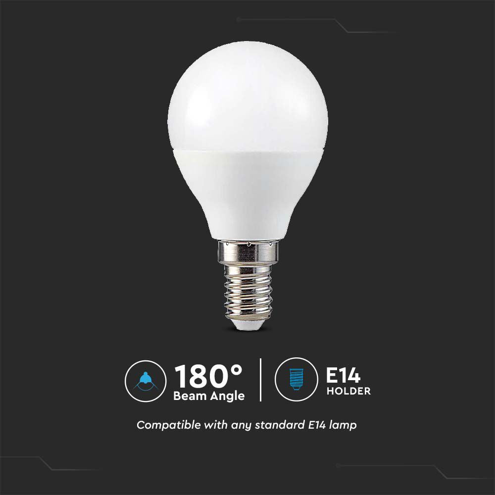 4.8W P45 Żarówka LED sterowana pilotem / Barwa:RGB+3000K / Ściemniana / Trzonek:E14