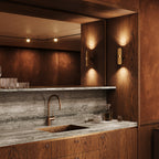 Maytoni Kinkiet Focus Design - Aluminium - Złoty matowy C069WL-02MG