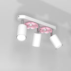 spot Flower white/pink 3xGU10
